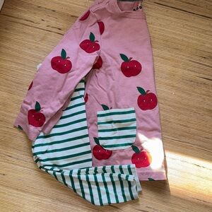 Mini Boden Apple Dress with leggings